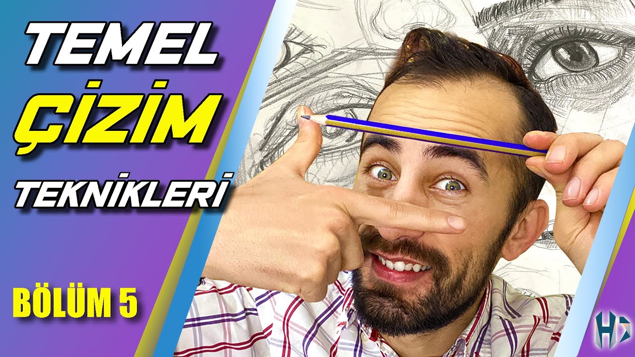 GÖZ VE KAŞ NASIL ÇİZİLİR? (Temel Çizim Teknikleri) - Bölüm 5