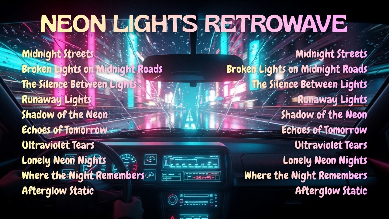 Inspired by The Midnight — Neon Lights Retrowave Mix 🌃✨