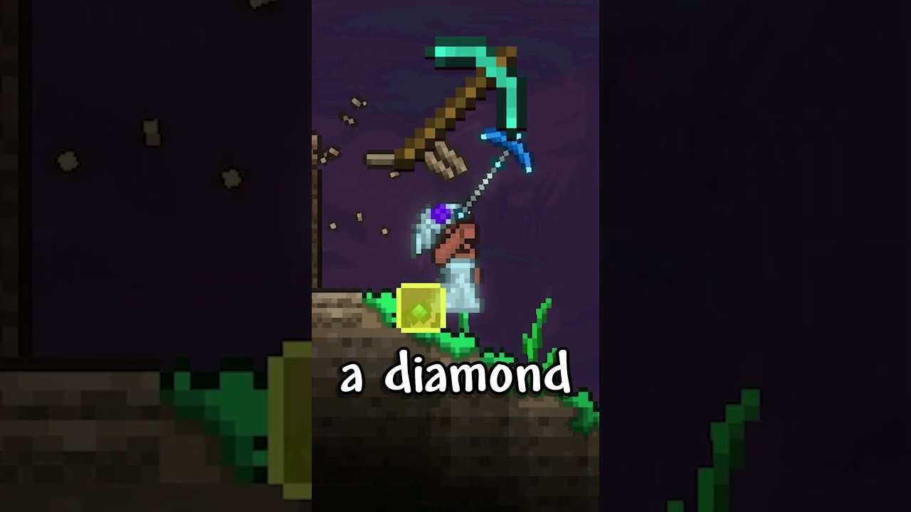 Развитие кирки в Terraria