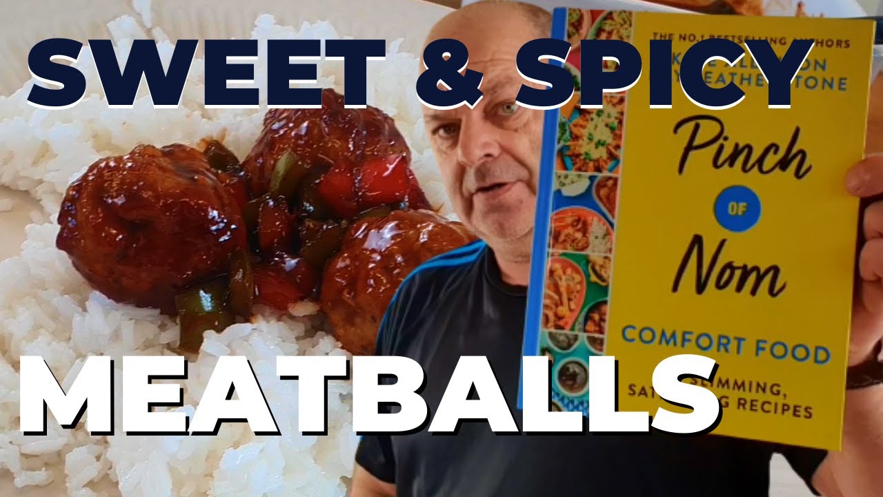 Sweet and spicy Meatballs | Pinch of Nom Recipe