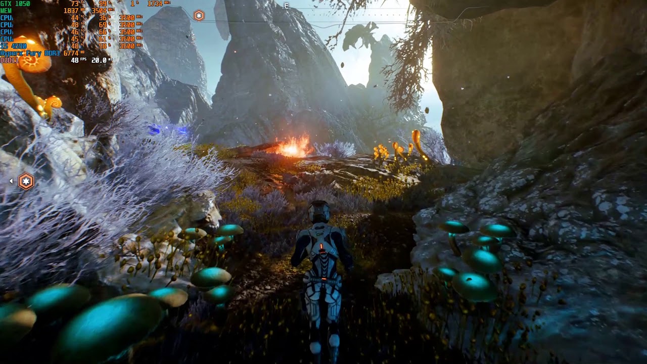 Mass Effect: Andromeda - i5 4590 + EVGA GeForce GTX 1050 2GB + 8GB RAM