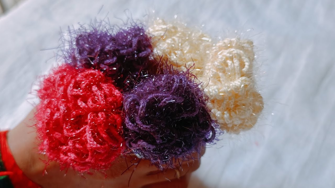Pat-1. ઉનના ફુલ બનાવાની રીત/woolen flower 🌹🌹/diy/ heenadholakiy/ how tomake woolen flower 