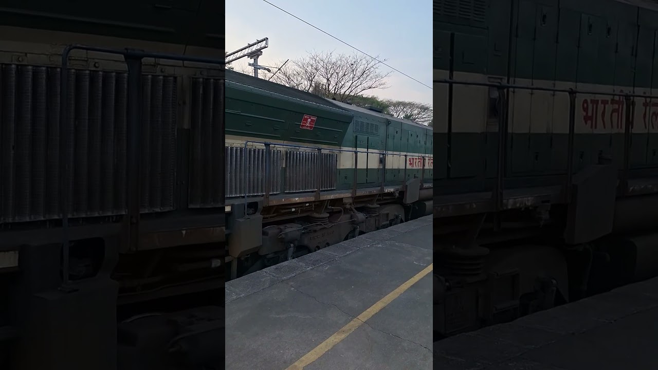Gorgeous Green GOC WDP4B In LHF Mode! #dieselengine #emdlocomotive #wdp4b #longhoodfront