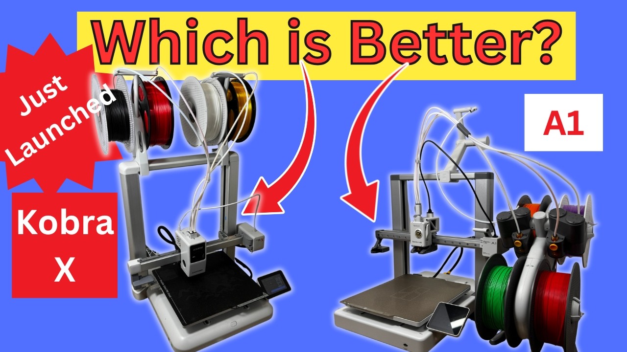 NEW ANYCUBIC Kobra X vs. Bambu Lab A1- Which is BETTER?