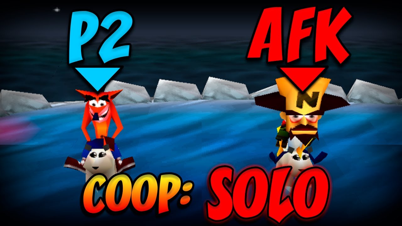 ¿Es posible vencer CRASH BASH COOP estando SOLO? (JUGADOR 1... AFK)