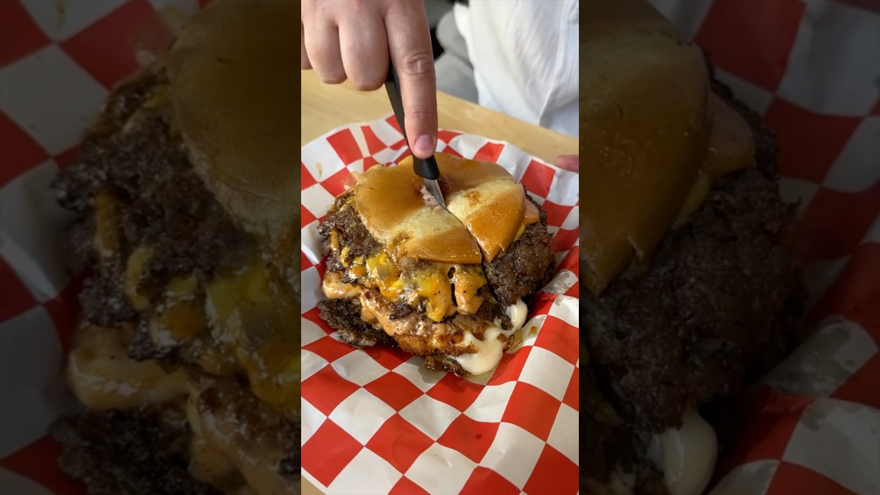 The &ldquo;AGGRESSIVE DOUBLE SMASH&rdquo; from Buns n Shakes in New Brunswick, New Jersey!! 🍔💥 #DEVOURPOWER