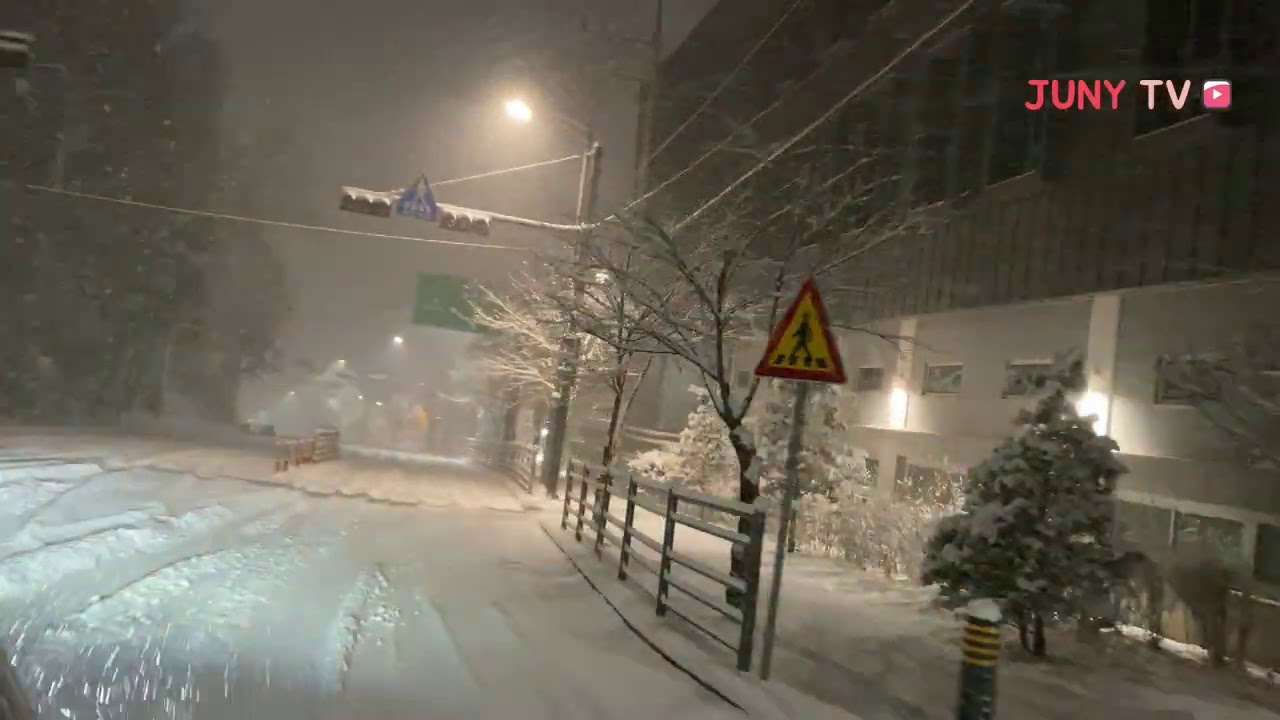 제네시스 gv80 눈길테스트 4륜구동 폭설 주행기 Genesis GV80 Snow Driving Test
