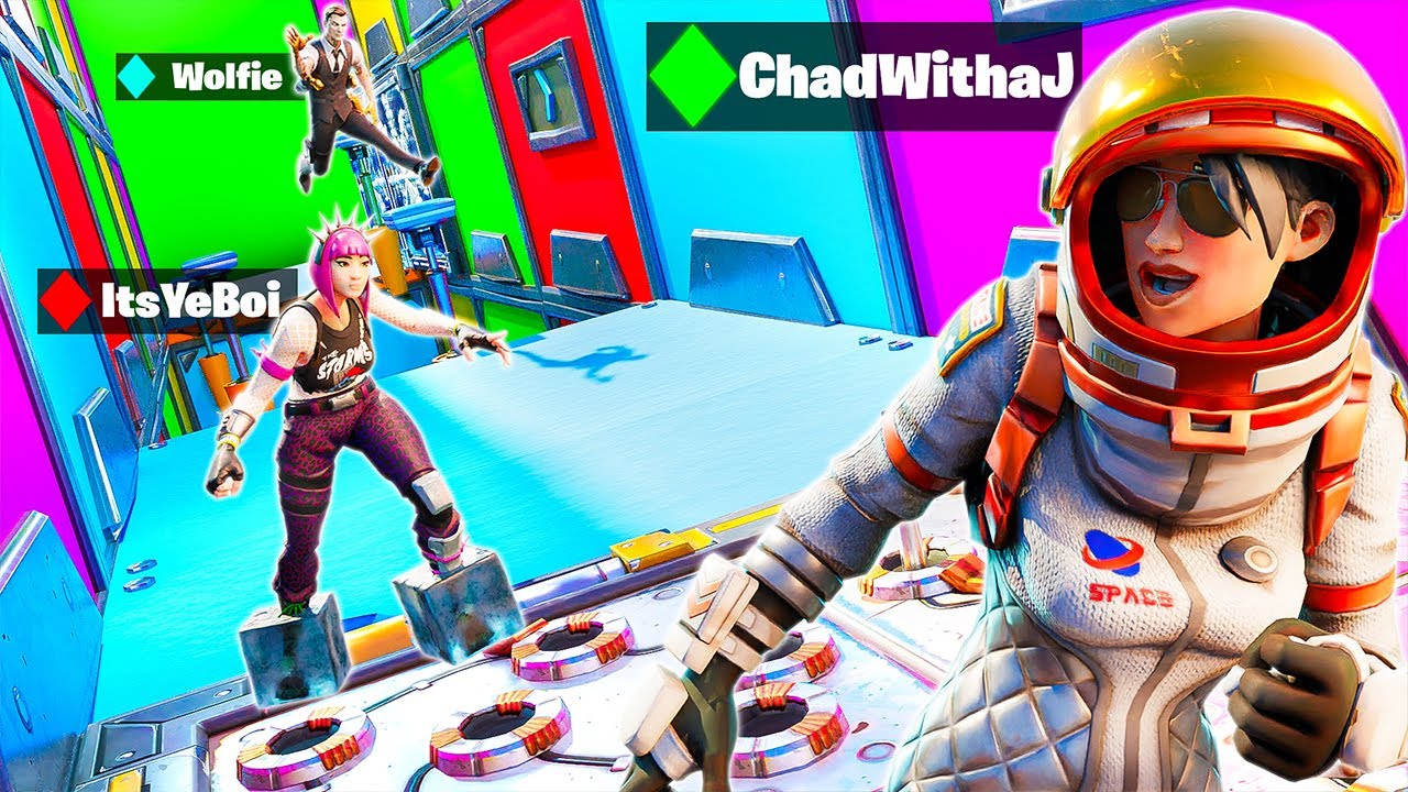 Fortnite Season 2 Parkour DEATHRUN With Team ALBOE!!