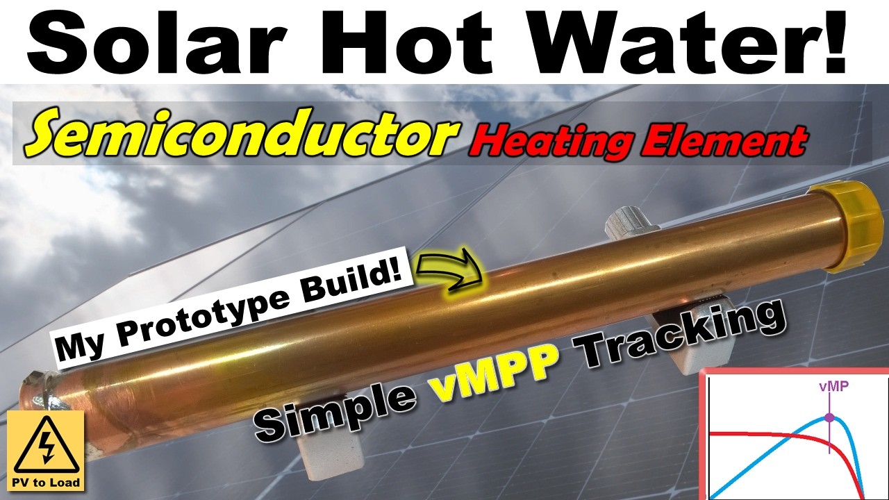 I built a PV DC Semiconductor Immersion Water Heating Element! diode chain application #science