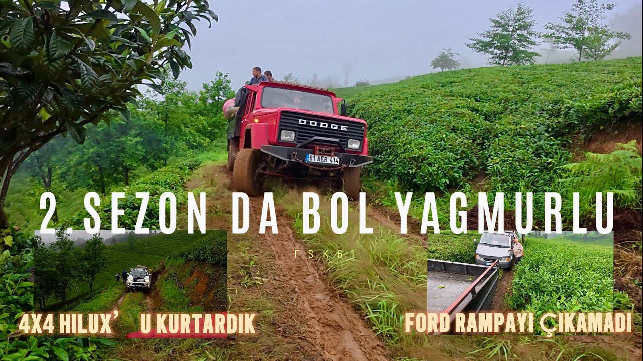 HILUX LASTİKDEN SINIFTA KALDI - FORD ÇAMURA TAKILDI 