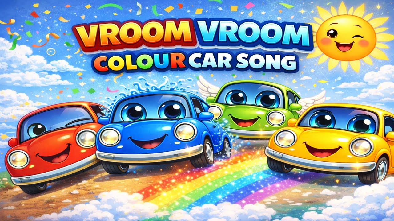 Vroom Vroom Color Car Song🚗🌈
