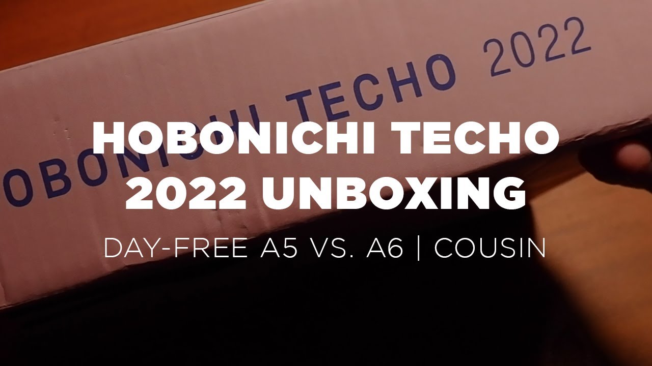 Hobonichi Techo 2022 Unboxing | Day-Free A6 and A5 Comparison | Cousin