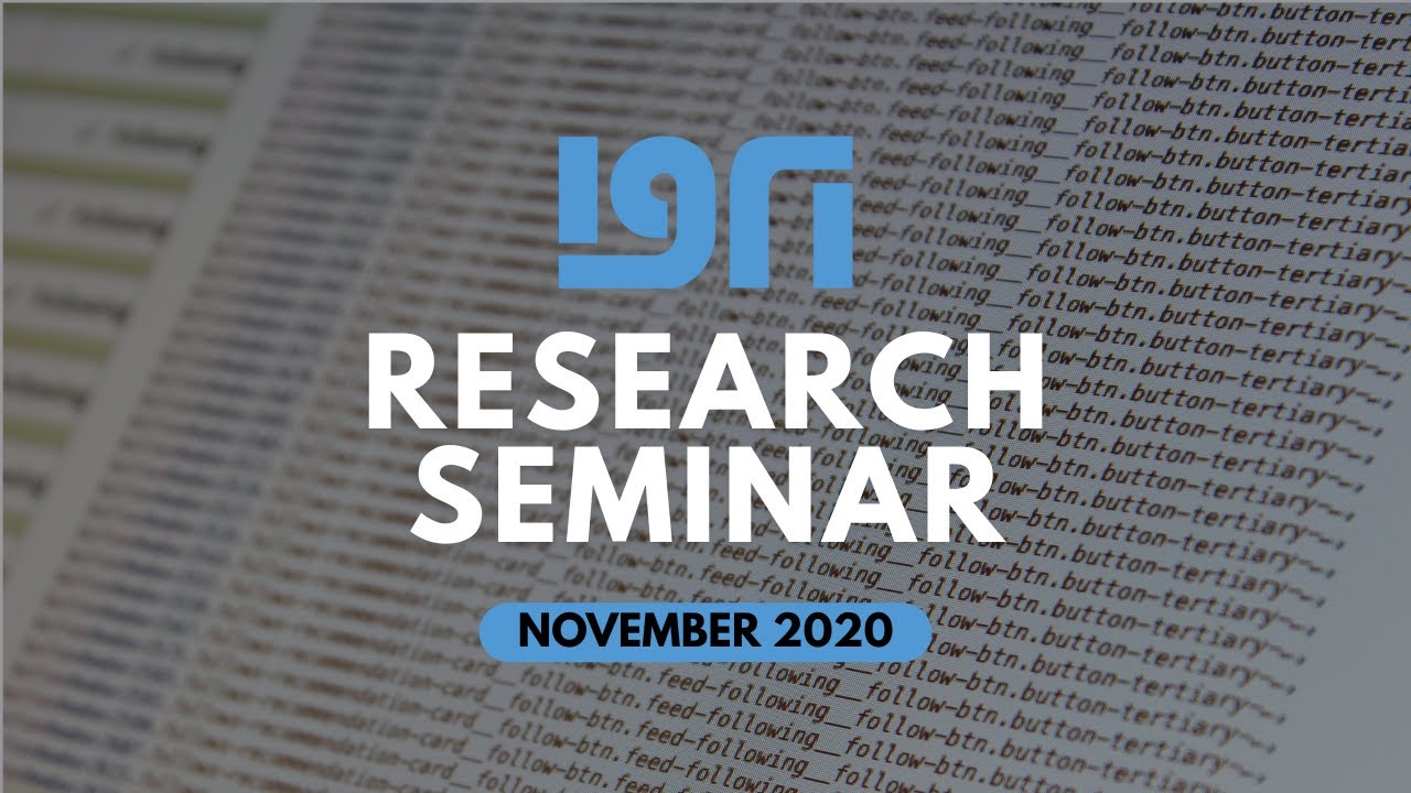 IGRI Research Seminar | November 2020 | Christopher Frantz & Saba Siddiki