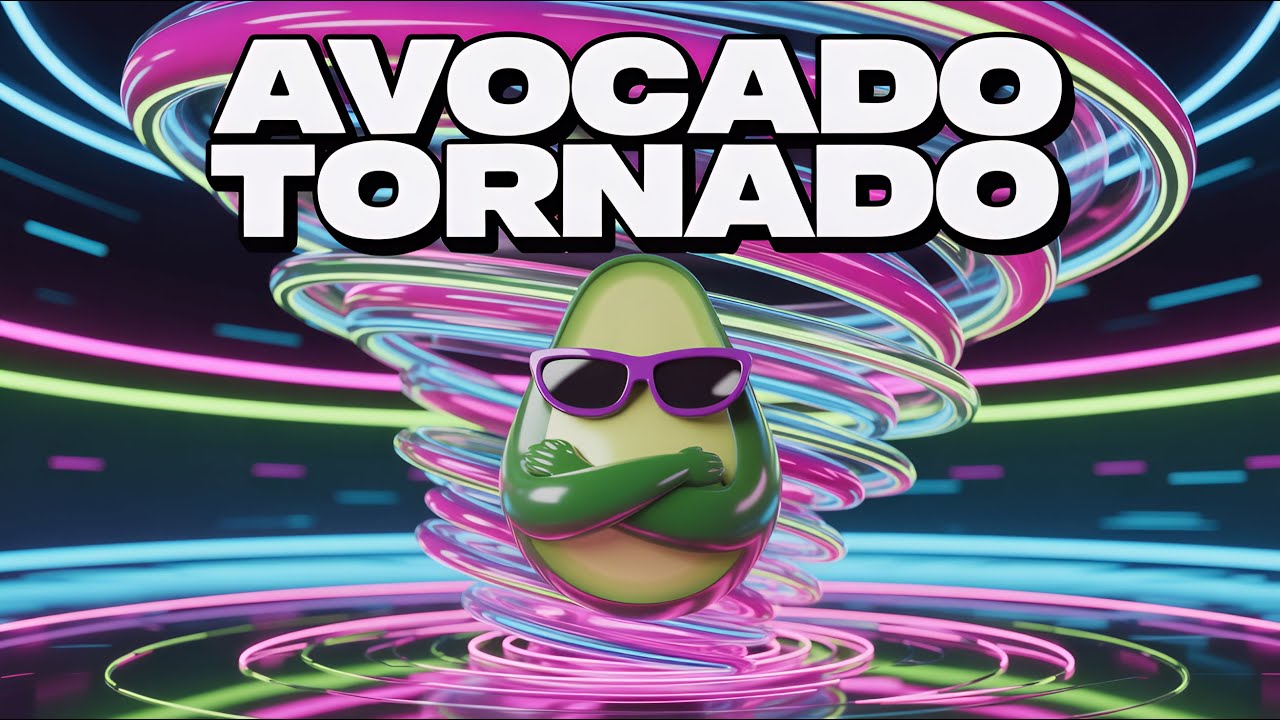 Ztropia  - Avocado Tornado (Official Video) | Hyperpop Brainrot Hard Techno