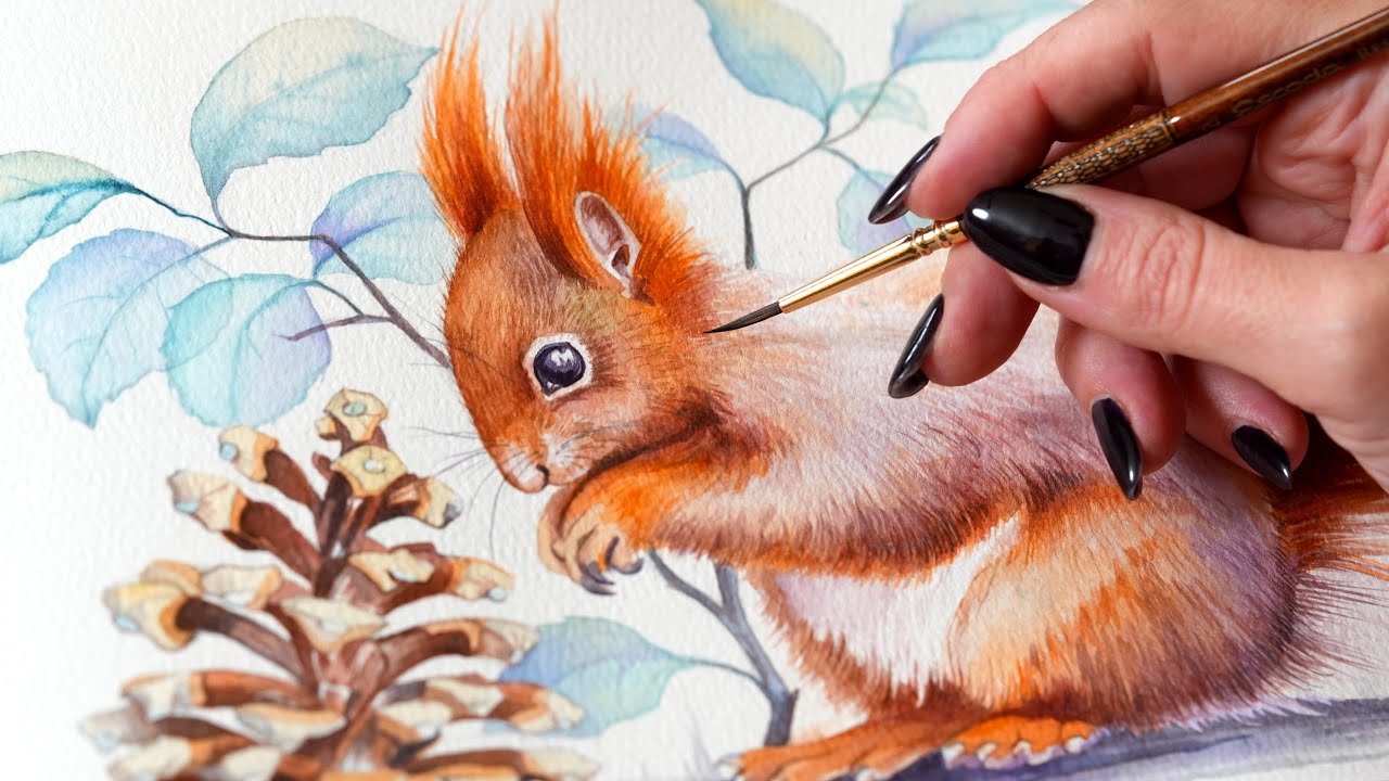 Top 3 Precision Brushes 🐿️ For Perfect Watercolor Details!