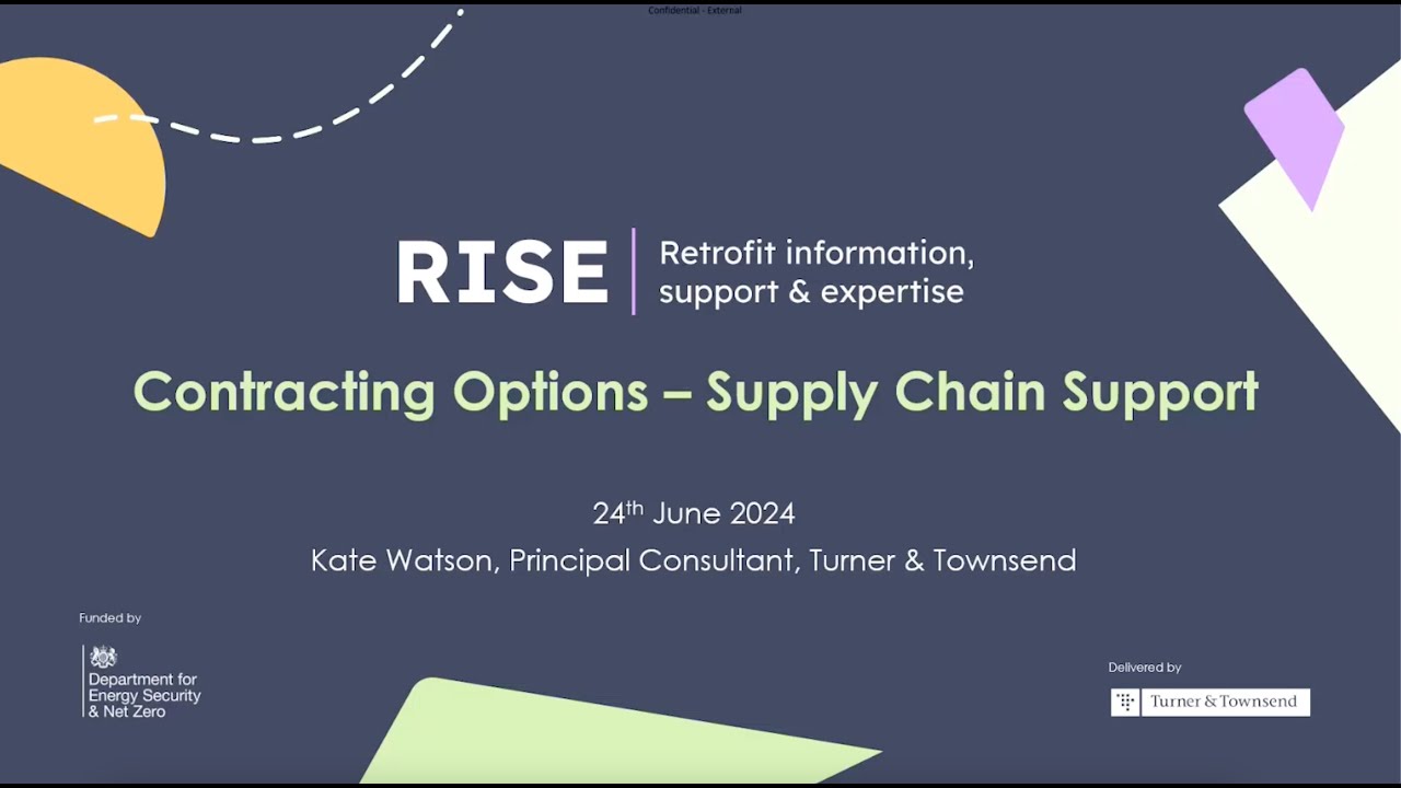 Contracting Options -  Supply Chain support | RISE Masterclass