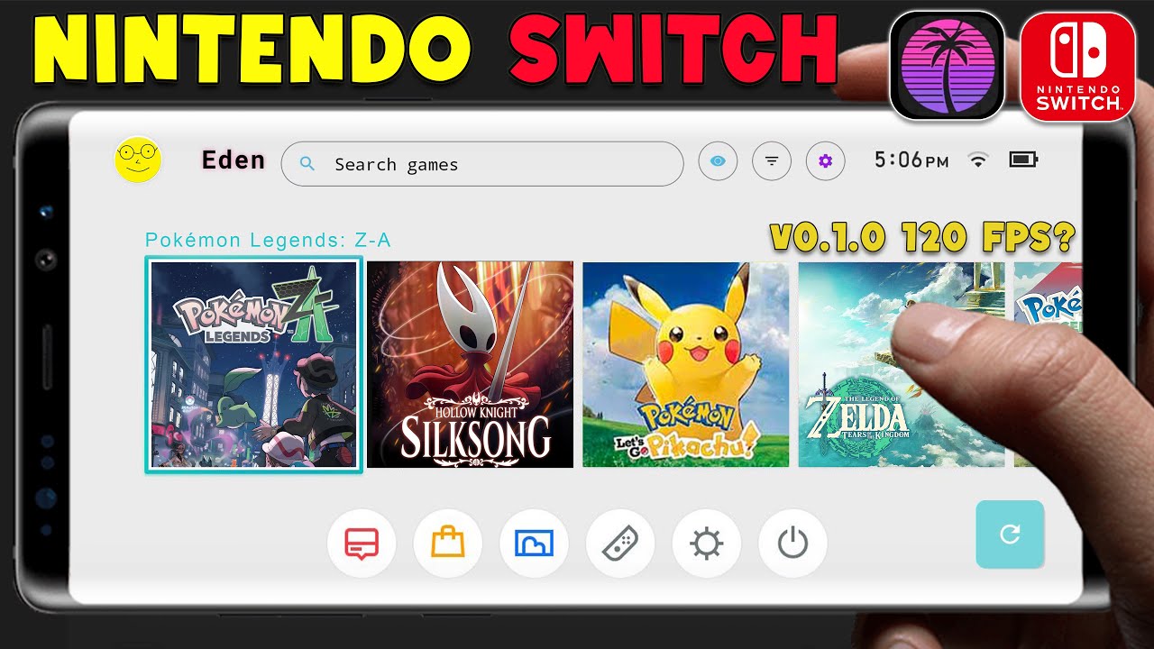 🔥NEW EDEN EMULATOR ANDROID V1 IN MOBILE -SETUP/SETTINGS GAMEPLAY | NINTENDO SWITCH ANDROID?