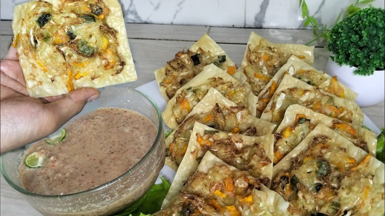 RESEP PANGSIT BAKWAN SAMBEL KACANG IDE TAKJIL GORENGAN BULAN PUASA