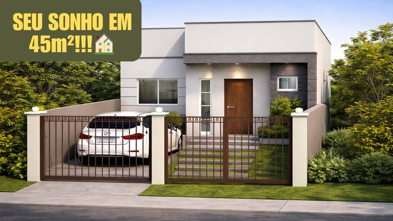 🏡VOCÊ VAI QUERER MORAR NESSA CASA DE 45M²!