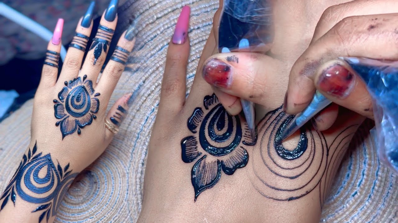 Somali-Sudanese Henna Design | Cilaan Style with Khaleeji Touch 🌿 | Easy Hinna Tutorial #cilaan