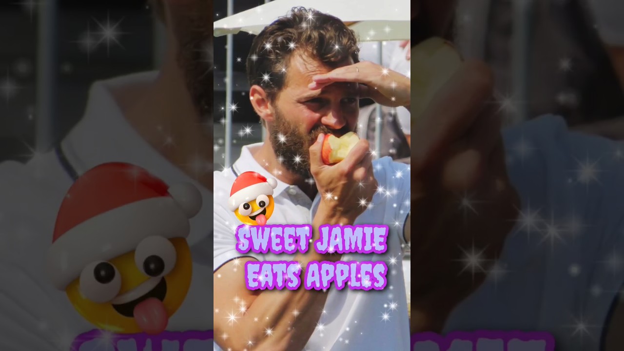 🤣 SWEET JAMIE DORNAN EATS APPLES 🍎 