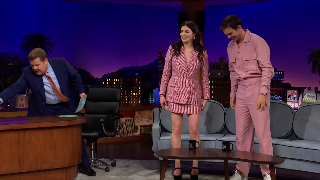Aisling Bea @Short skirt, legs uncrossed