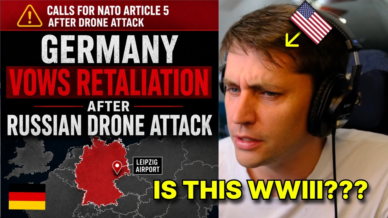 American reacts to 'Germany vows retaliation for Russian drone attack'