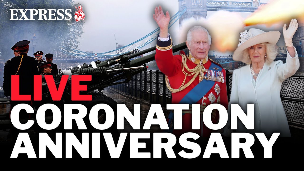 LIVE: King's coronation anniversary gun salute in London