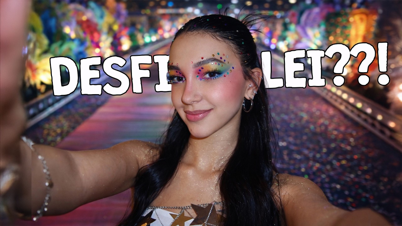 DESFILEI MEU LOOK E MAKE COLORIDA | Luluca