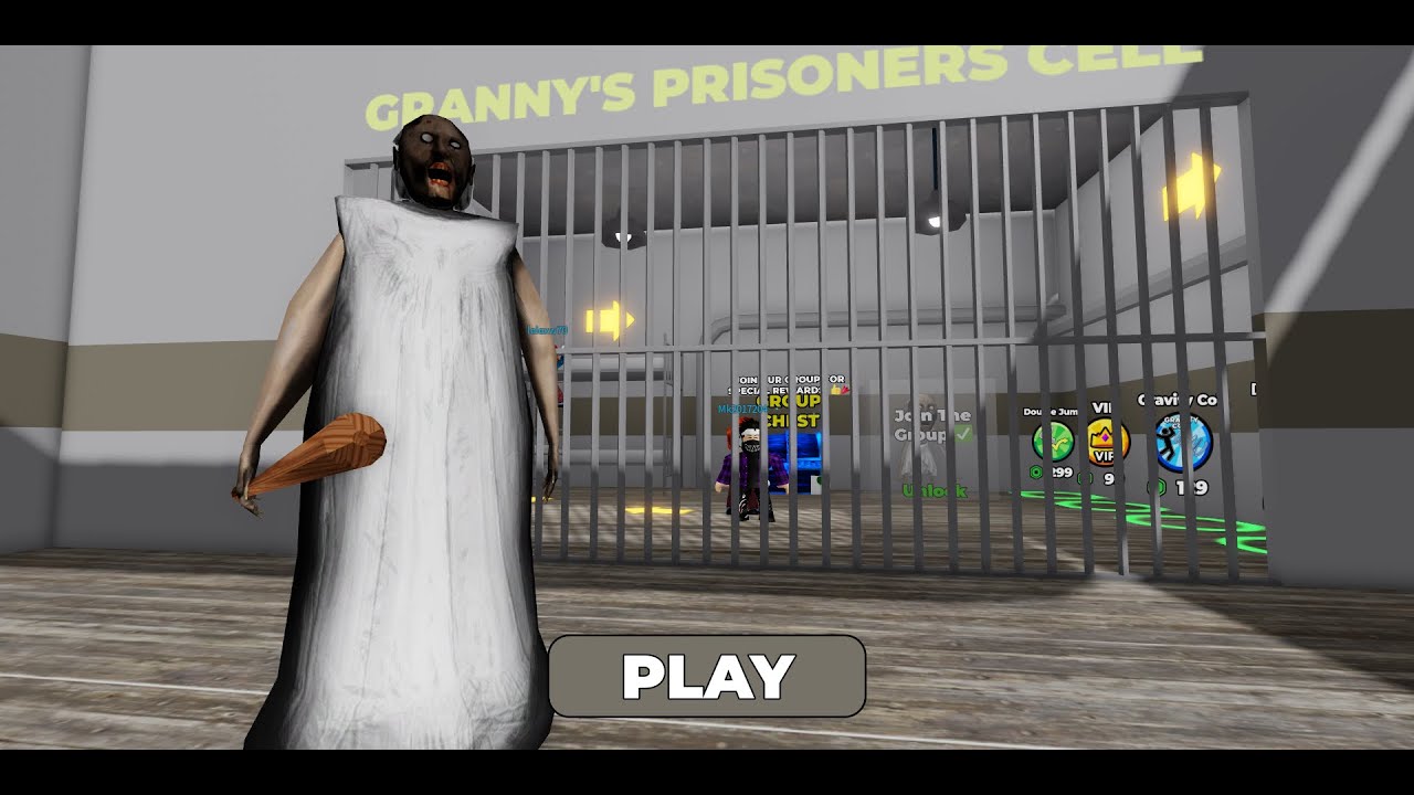 GRANNY PRISON RUN! WALKTHROUGH GAMEPLAY - ROBLOX NEW GAME #obby #roblox