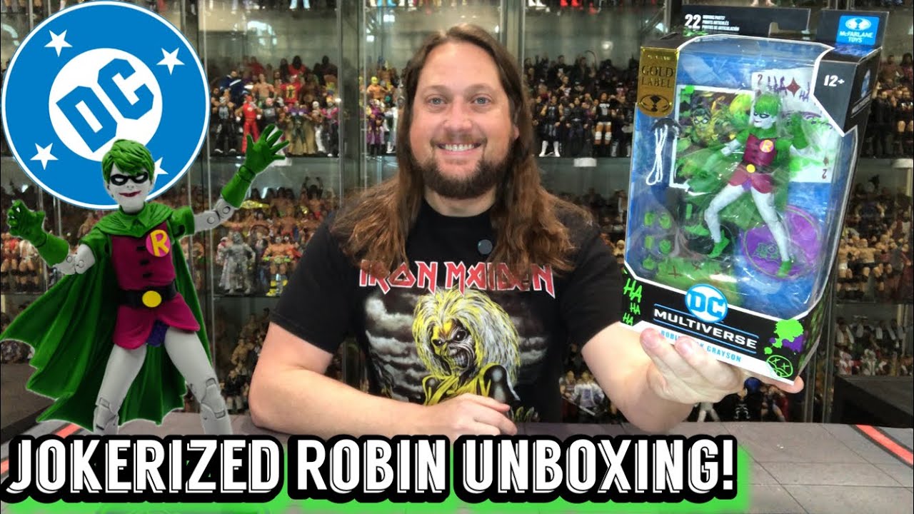 Распаковка и обзор фигурки Джокера Робина от DC McFarlane!