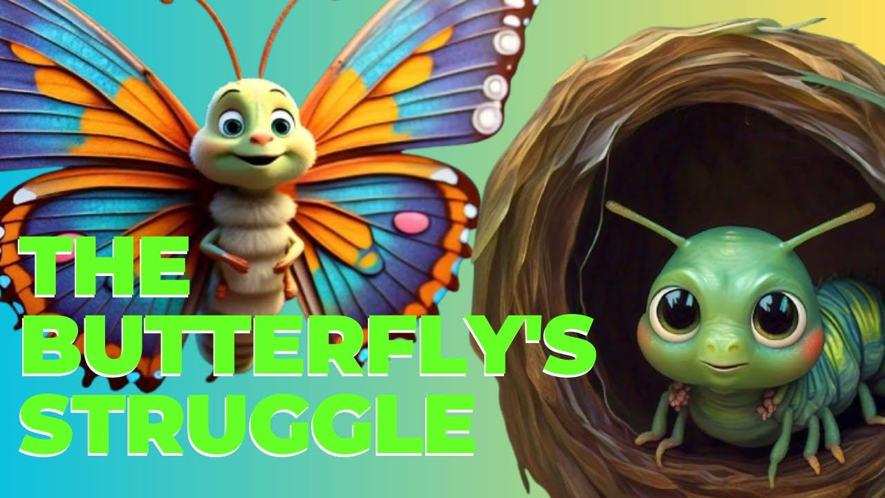 The Butterfly's Struggle: Overcoming Challenges | Motivational Kids' Story [Rayan kids tv]