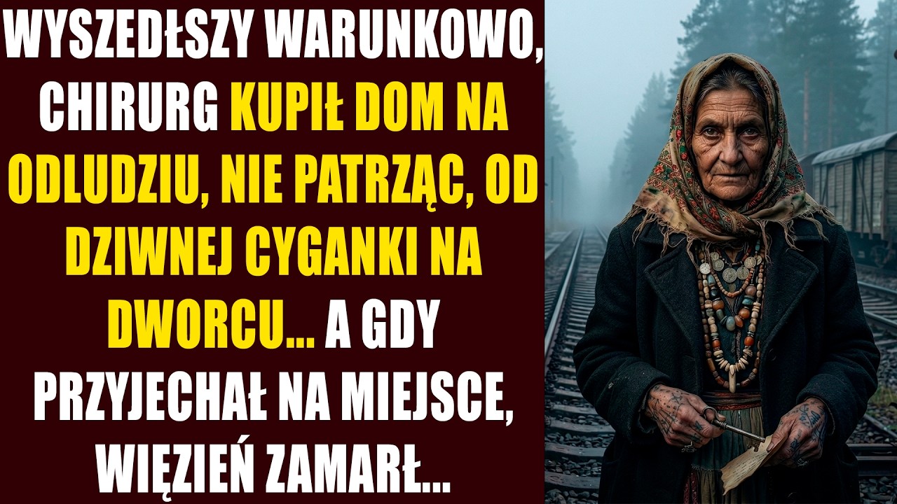 Wyszedłszy warunkowo, chirurg kupił dom na odludziu, nie patrząc, od dziwnej cyganki na dworcu...