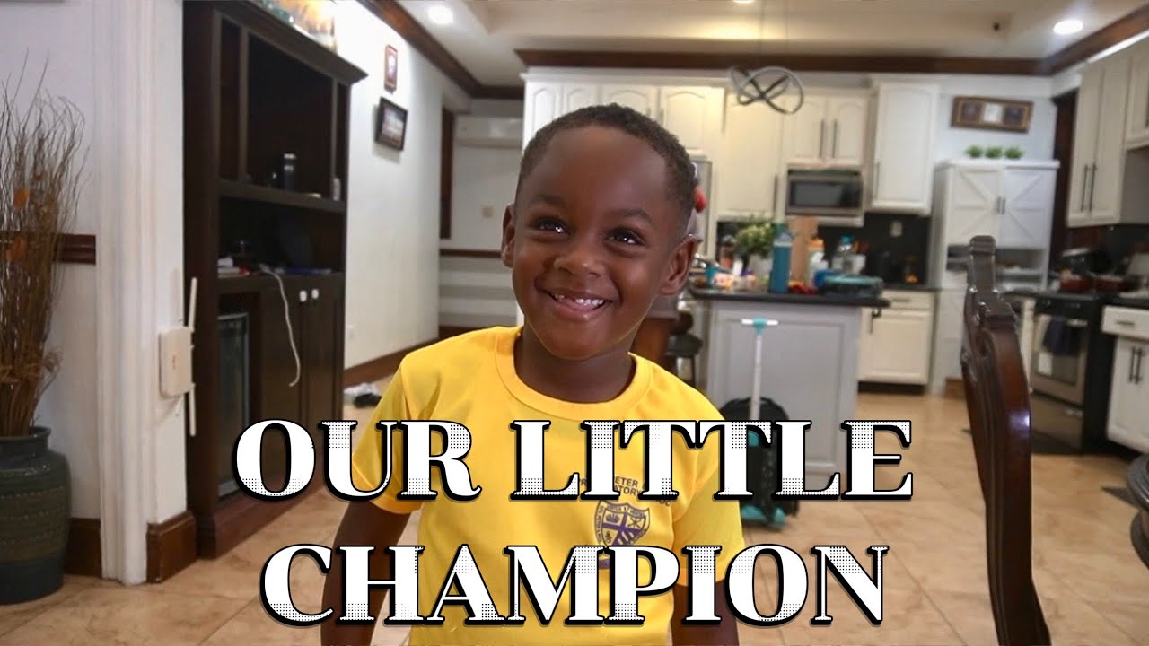 We’re proud of our little champion boy !!! 