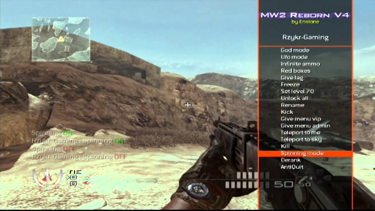 MW2 Mod Menu Reborn 1.18 Lobby