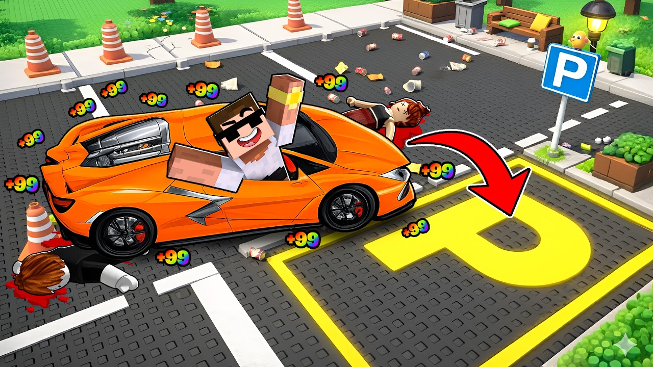 making BILLIONS by PARKING CARS in Roblox...