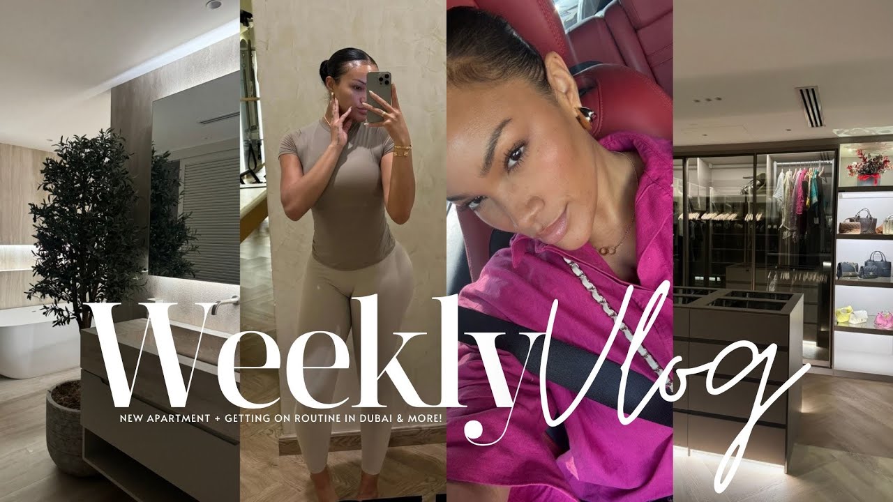 weekly vlog! new apartment + home decor haul + forming routines in dubai & more! allyiahsface vlogs
