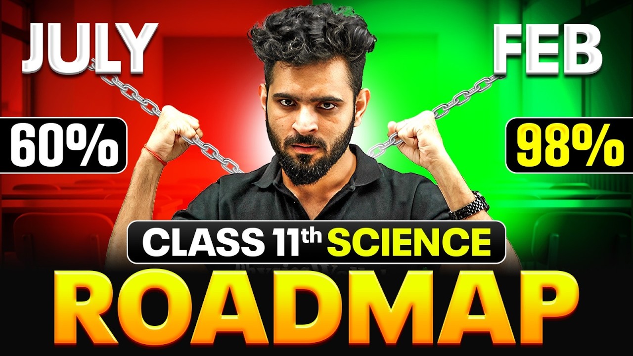 Class 11 Science Roadmap July to February | How to Score 98% in Exams 2026-27