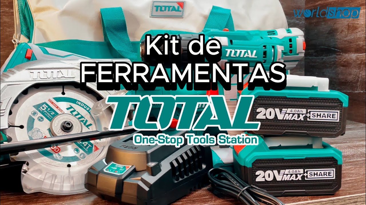 SUPER KIT DE FERRAMENTAS DA TOTAL!! (4 FERRAMENTAS EM 1 KIT!!?) #FERRAMENTAS #COMPRAS #tools #TOTAL
