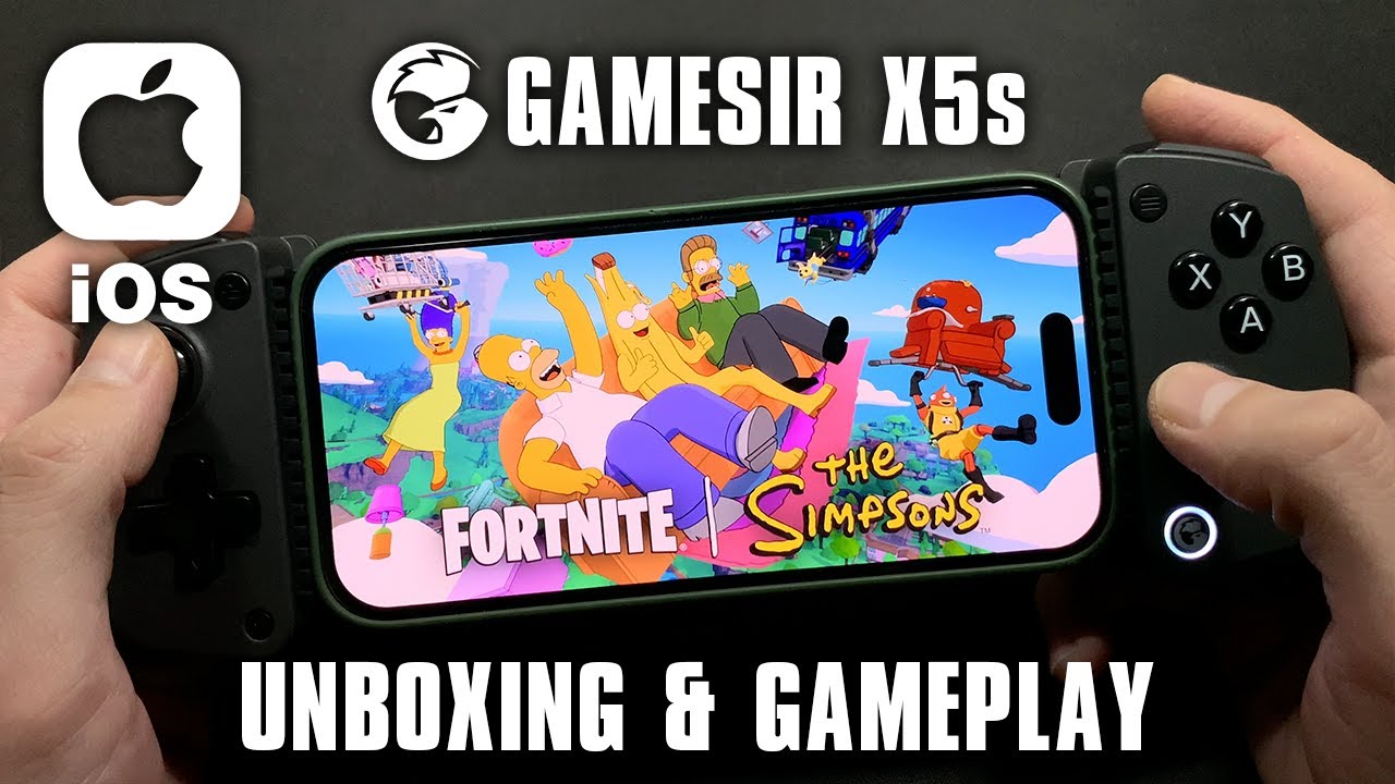 Fortnite Mobile on iPhone (GAMESIR X5s & FX5 UNBOXING + GAMEPLAY)