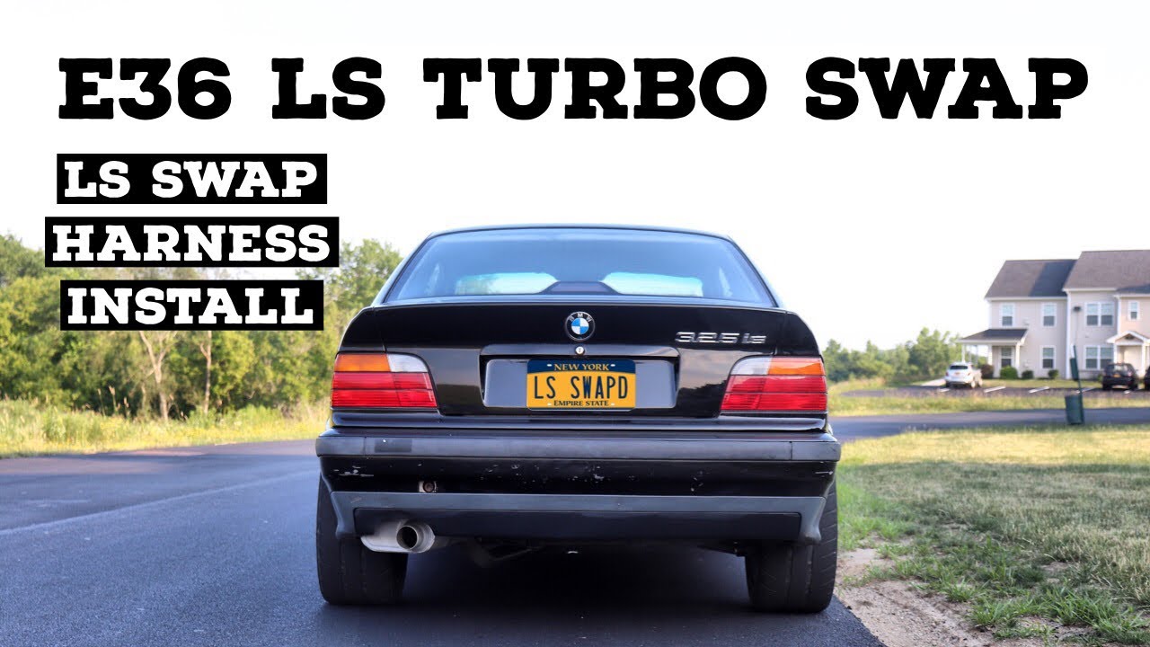 LS SWAP HARNESS INSTALL AND FIRST START (ATTEMPT): E36 LS TURBO SWAP PART 8