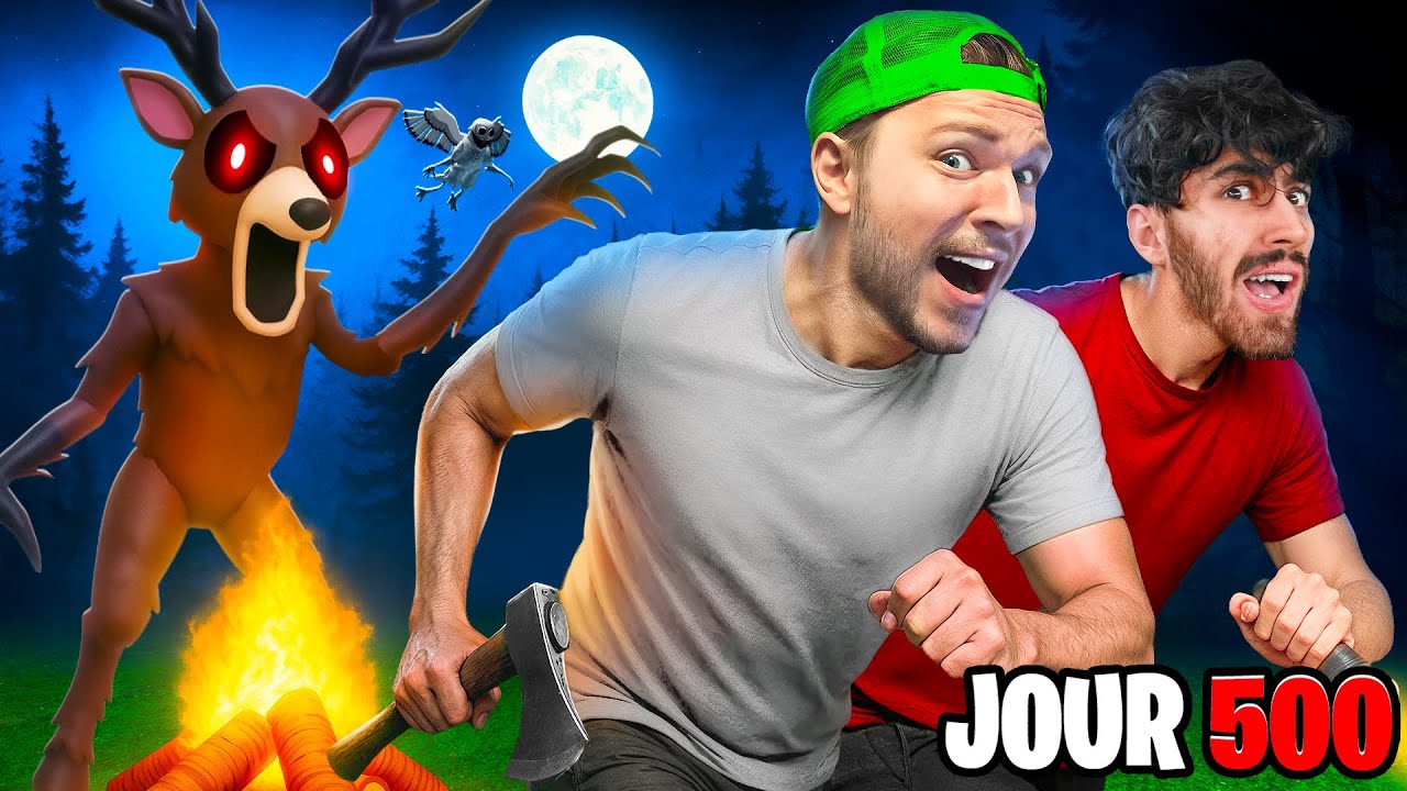 On a Survécu 500 Nuits dans la Forêt ! (Roblox)