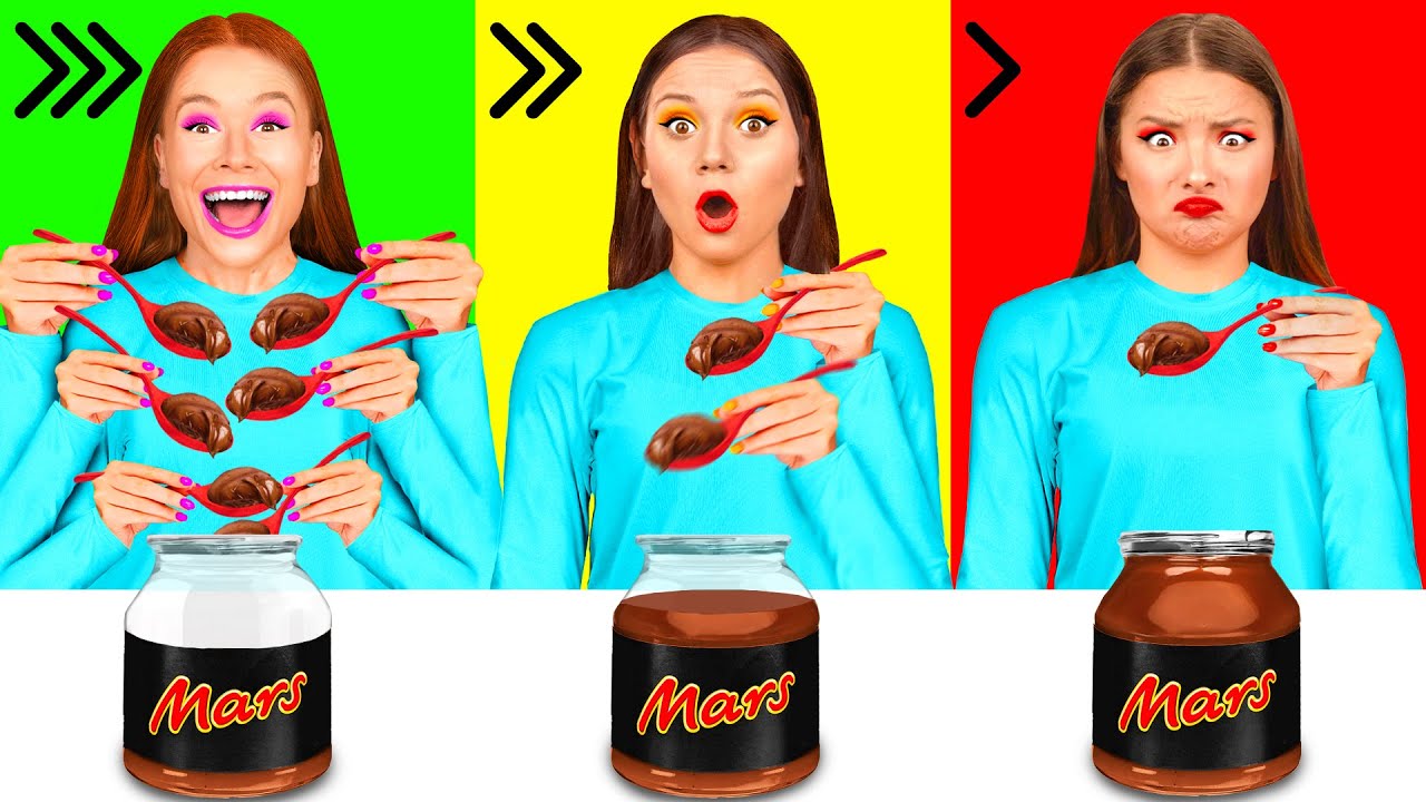 Быстрая Средняя или Медленная Скорость Еды Челлендж от GoFun Challenge