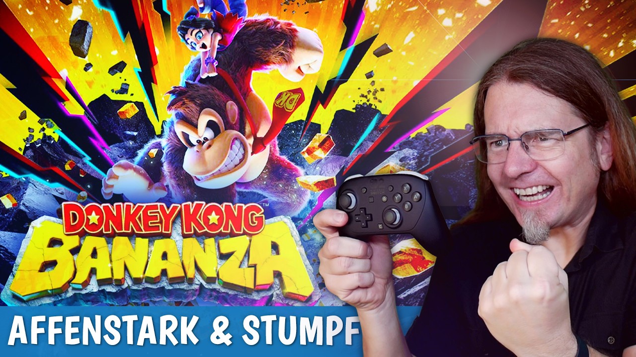 Bananenabhängiger Affe mit zu viel Kraft • DONKEY KONG BANANZA