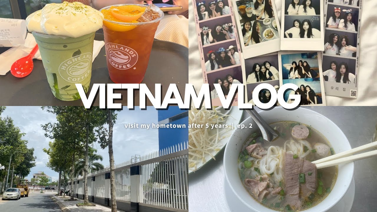 [ep. 2] BACK HOME IN VIETNAM after 5 years | visit hometown, family dinner, photobooth, friends