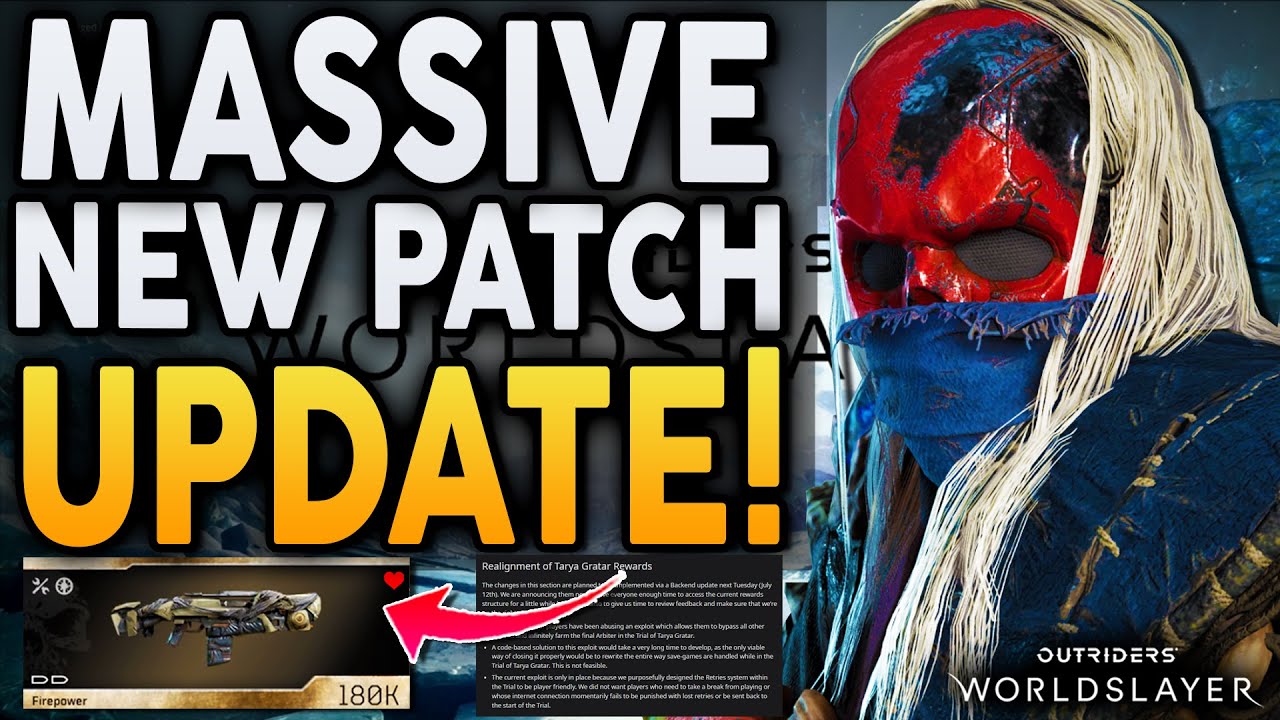 Outriders - HUGE NEW PATCH NOTES! Massive UPDATE News! This Is AMAZING!