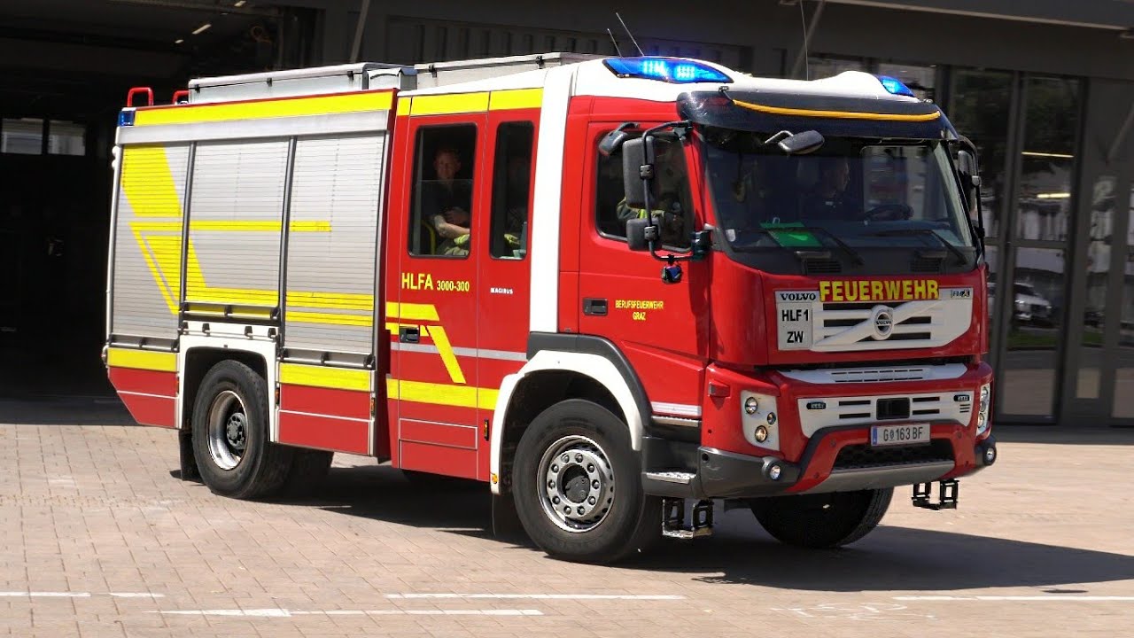 [Löschzug] und 1x HLFA Berufsfeuerwehr Graz