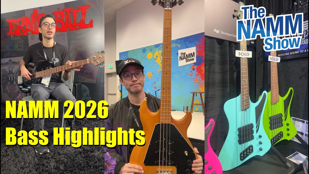 Выставка NAMM Show 2026: Обзор первого дня, посвященный бас-гитарам.