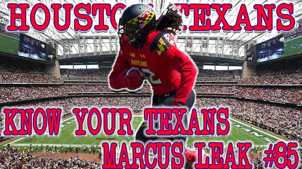 Houston Texans  Marcus Leak #85 Wide Receiver (Know Your Texans Series #)