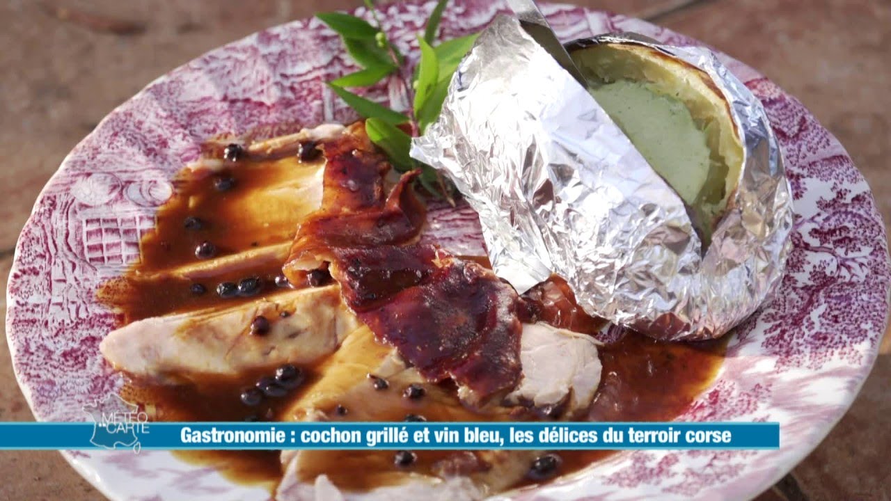 Cochon grillé et vin bleu, les délices du terroir corse - Météo à la carte